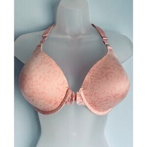 Maidenform Bra 38DD Pink Front Closure Racerback